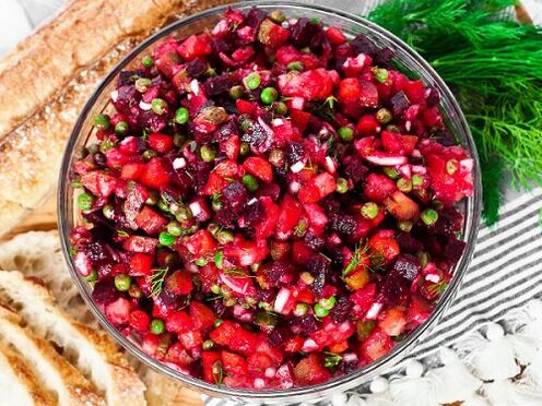 Proteinli dietaga rioya qilgan holda vinaigrette qanday tayyorlanadi